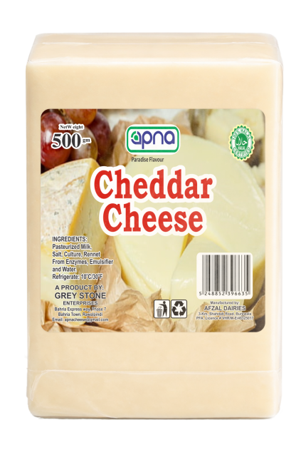 Apna Cheddar Cheese Block 500gm