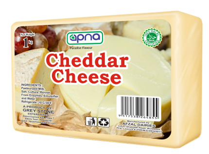 Apna Cheddar Cheese Block 1kg