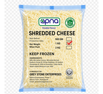 Apna Shredded Cheese 1KG
